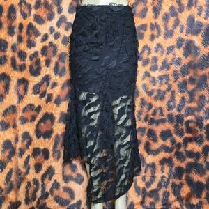 Killstar Nightdew Assymetrical Skirt